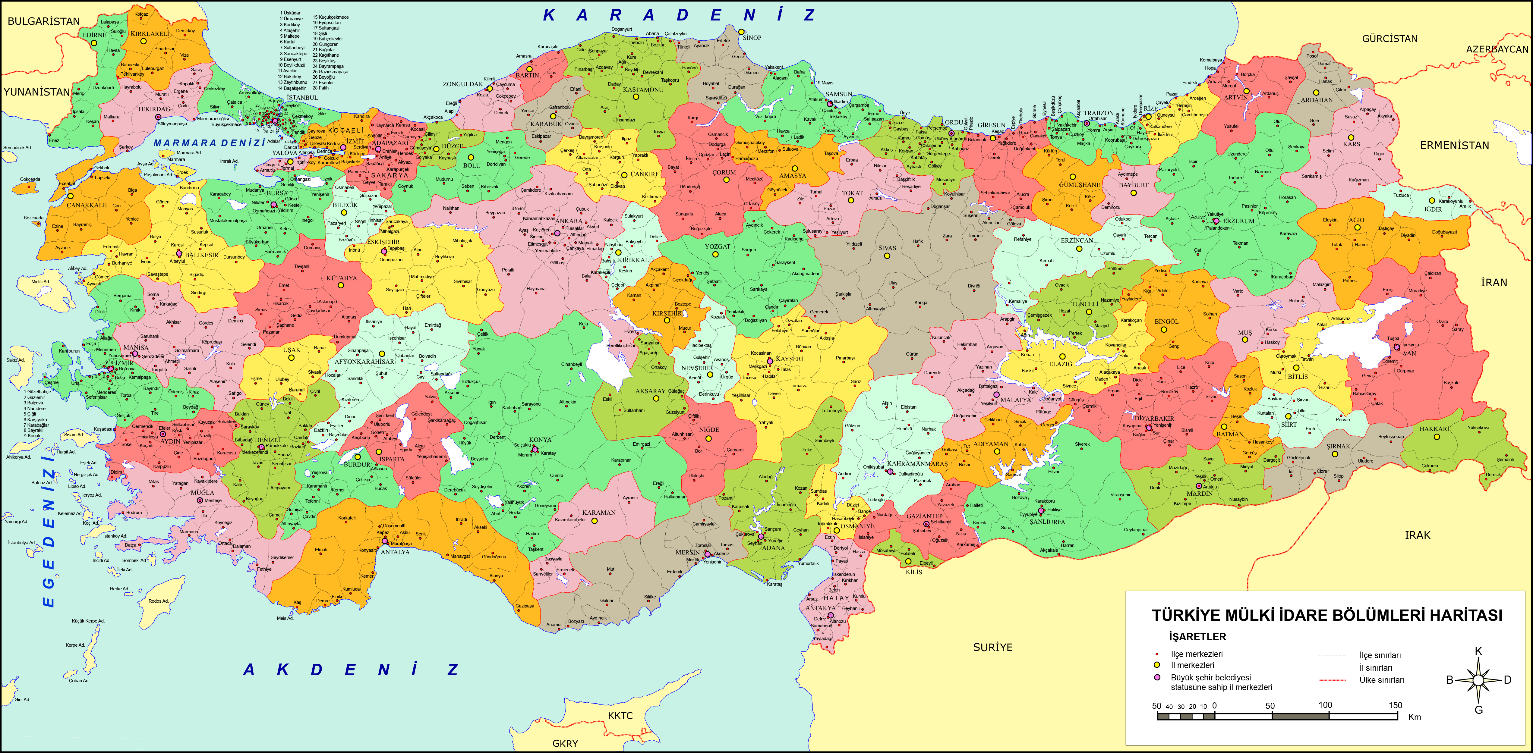 Türkiye Mülki İdare Haritası
